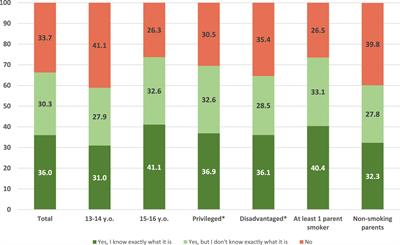 Understanding adolescent consumption patterns and attitudes towards the “puff” on the path to a smoke-free generation: a 2022 French perspective